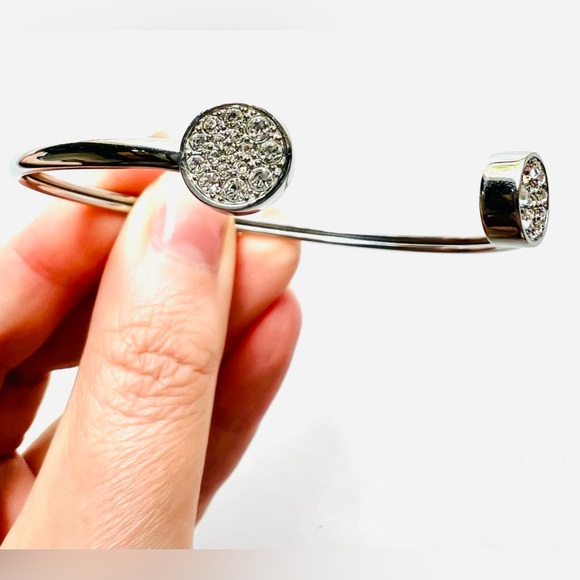 3/$30⚡️Fossil Crystalized Open Cuff Bracelet Stainless Steel - Picture 2 of 5